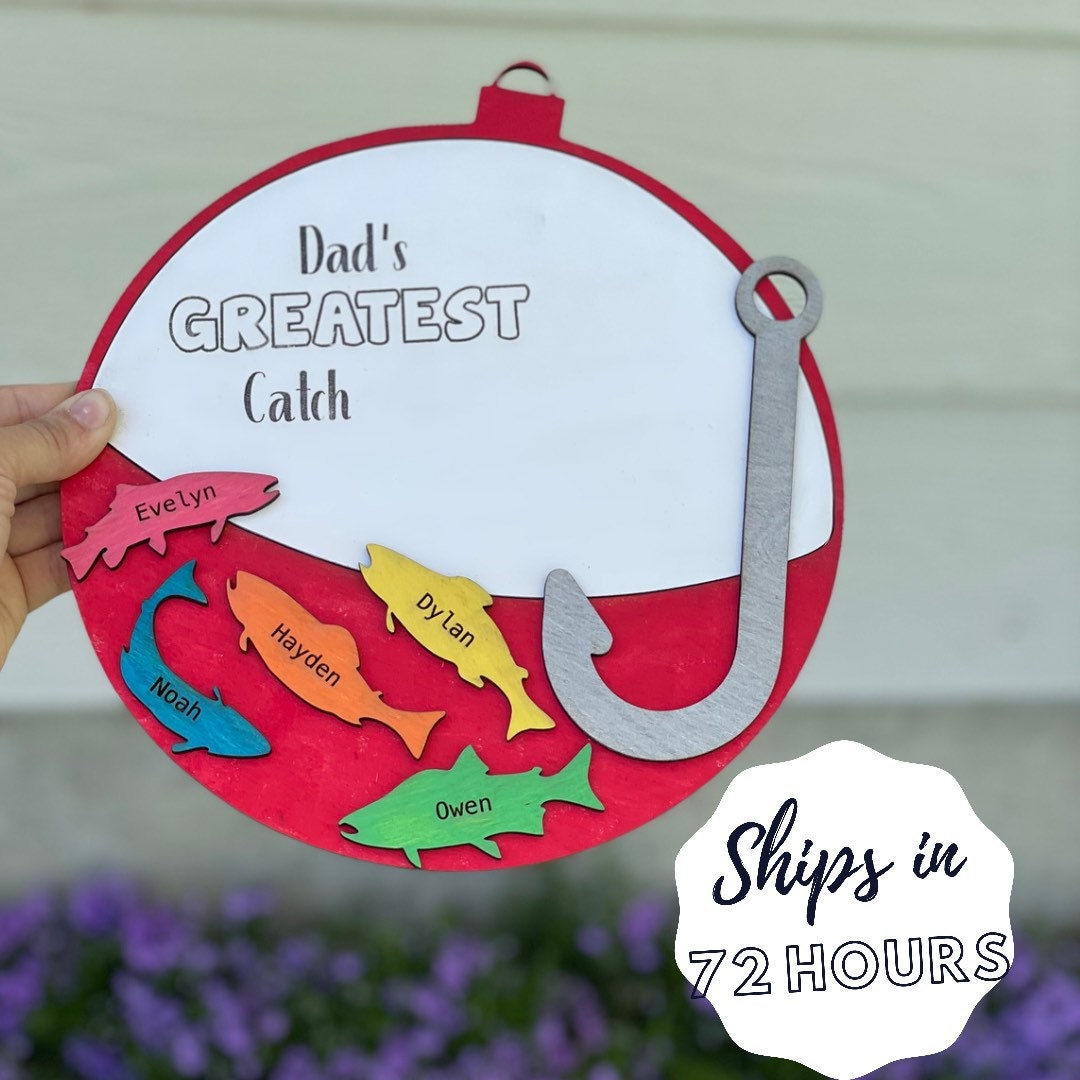 Fishing Bobber for Fathers Day Greatest Catch From Kids, Fishing Lure