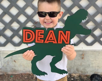 Dinosaur Name Wall Sign, Dinosaur Wall Art, Dinosaur Room Decor, Dinosaur Room Decor For Boys, Dinosaur Name Sign, Dinosaur Baby Decor