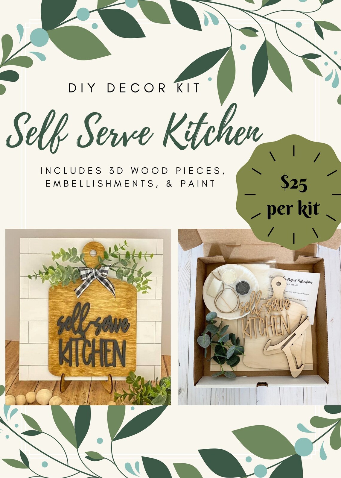 3D DIY Paint Kit Date Night Box Paint and Sip Kit DIY Kits Etsy