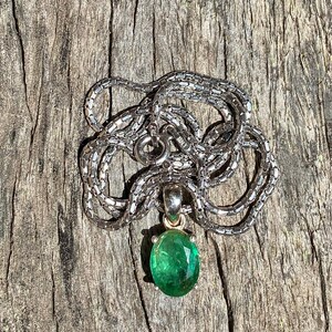 Certified Natural Emerald Necklace | Vivid Green Emerald |3.00 Ctw |Anniversary Gift | Birthstone Emerald |Birthday Gift For Her