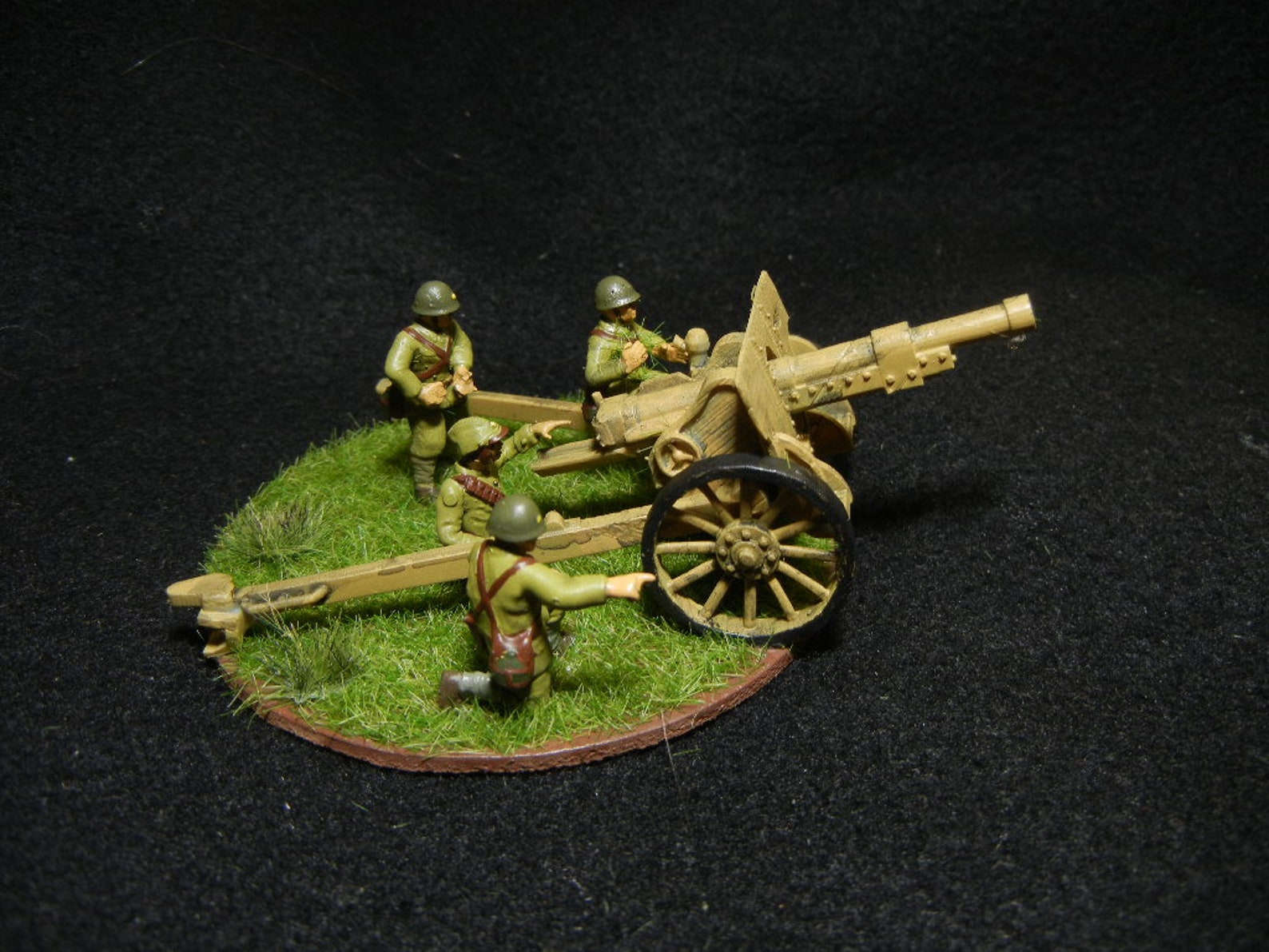 Custom Painted Bolt Action 1/56 28mm Japanese 105mm Gun and Etsy