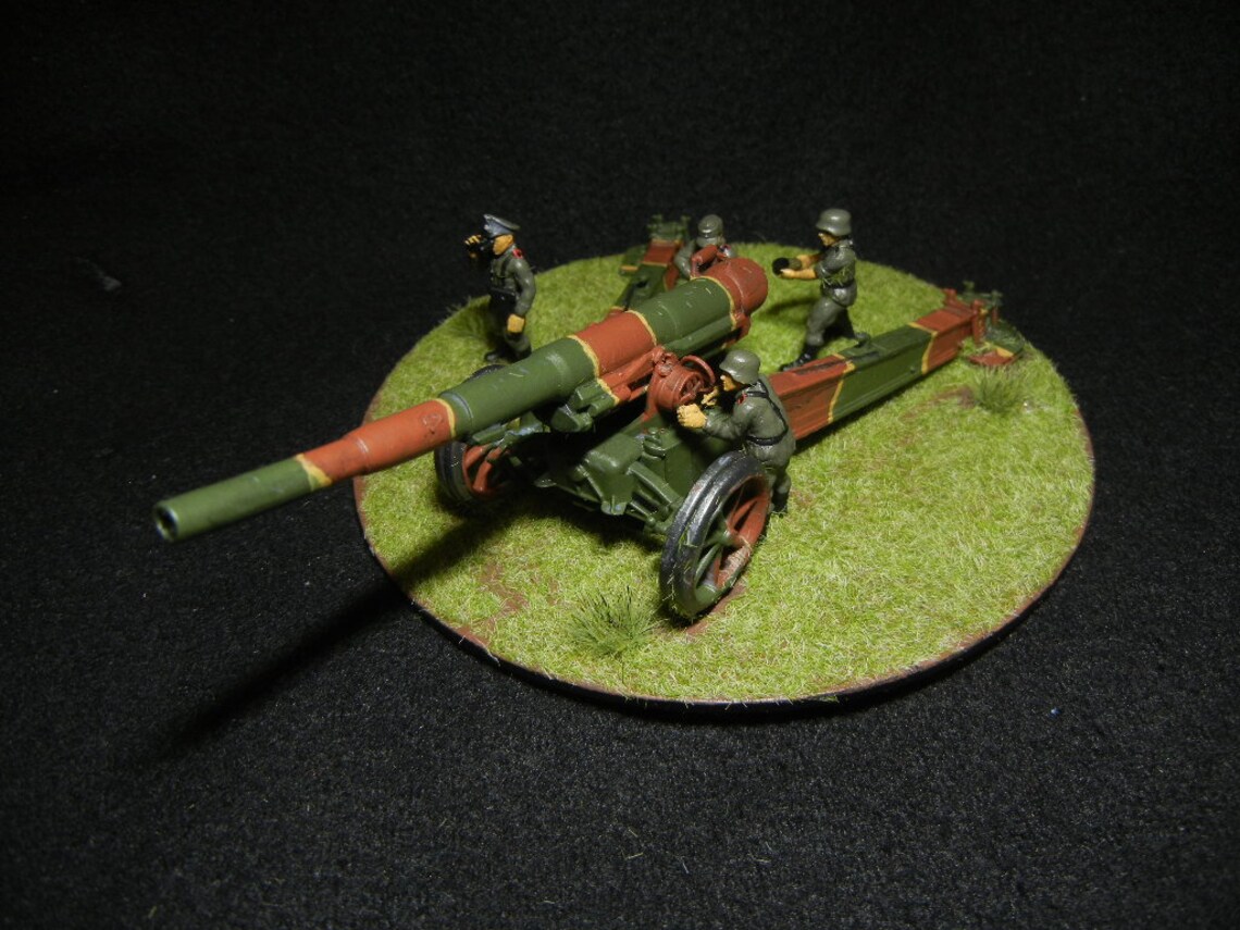 Custom Painted Bolt Action 1/56 28mm German 155mm Gun and Etsy