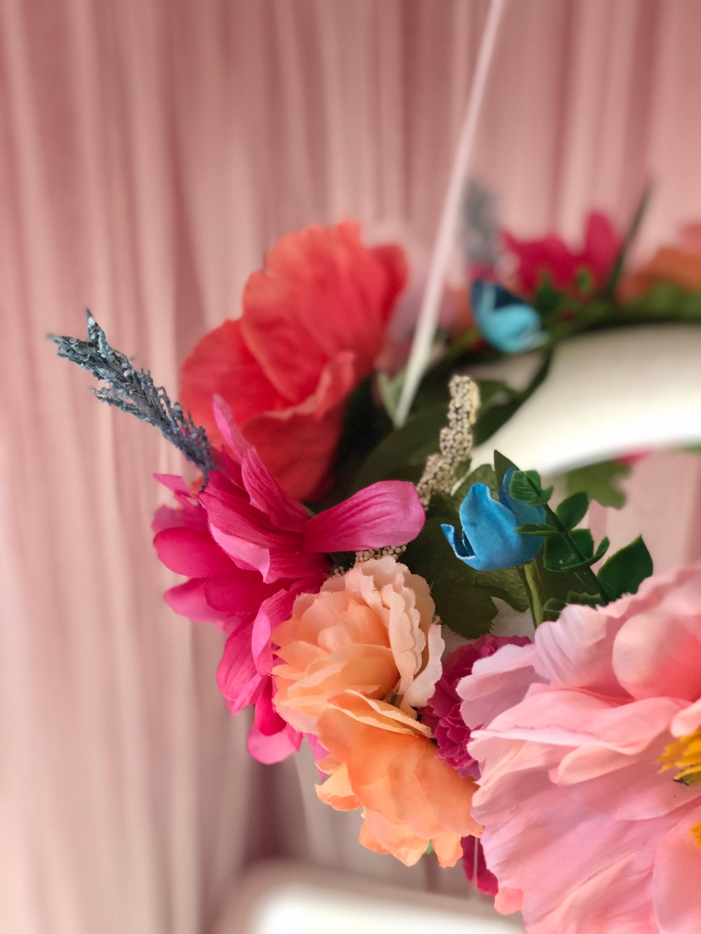 CUSTOM Floral Crib Mobile Baby Girl Nursery Floral Decor Etsy