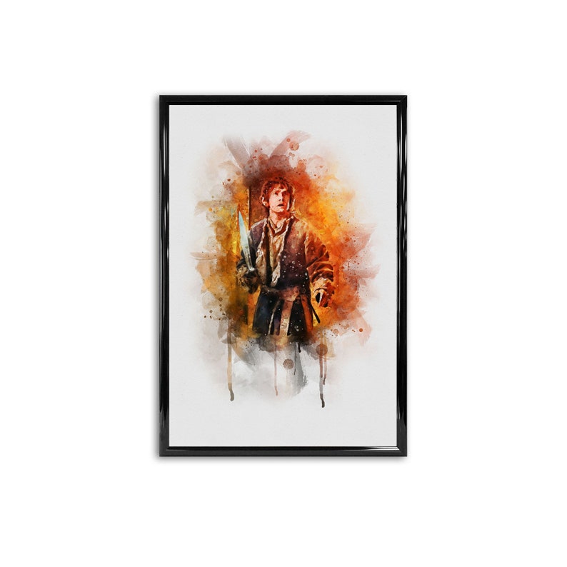 Bilbo Baggins Watercolor Printable Bilbo Baggins Art Print | Etsy
