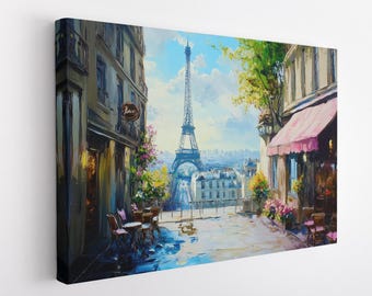 Eiffel Tower Canvas print, Paris Canvas Print, Paris Painting, Paris Wall Decor, France Painting, France Wall Decor, Paris Gift Decor