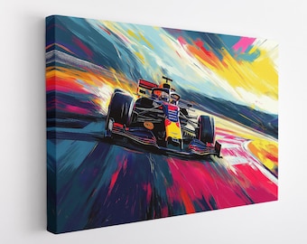 Formula 1 Car Canvas Print, Formula 1 Painting, Formula 1 Decor, Formula 1 Wall Art, Formula Car Painting, Formula Wall Decor, Formula 1 Art