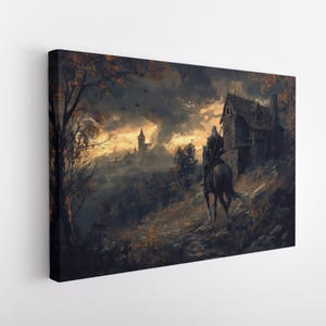 Stampa su tela di Witcher, dipinto di Witcher, arte murale di Witcher, decorazione murale di Witcher, dipinto di Geralt di Rivia, arte murale di Geralt di Rivia