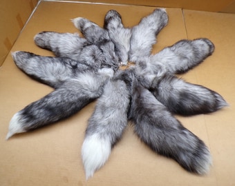 Luxury Set Blue Frost Fox Fur Boa Scarf Trapers Fox Hat & Fur