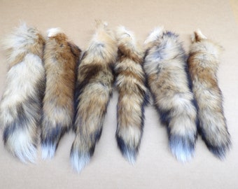 XL red fox tail/Professionally soft tanned/real fur
