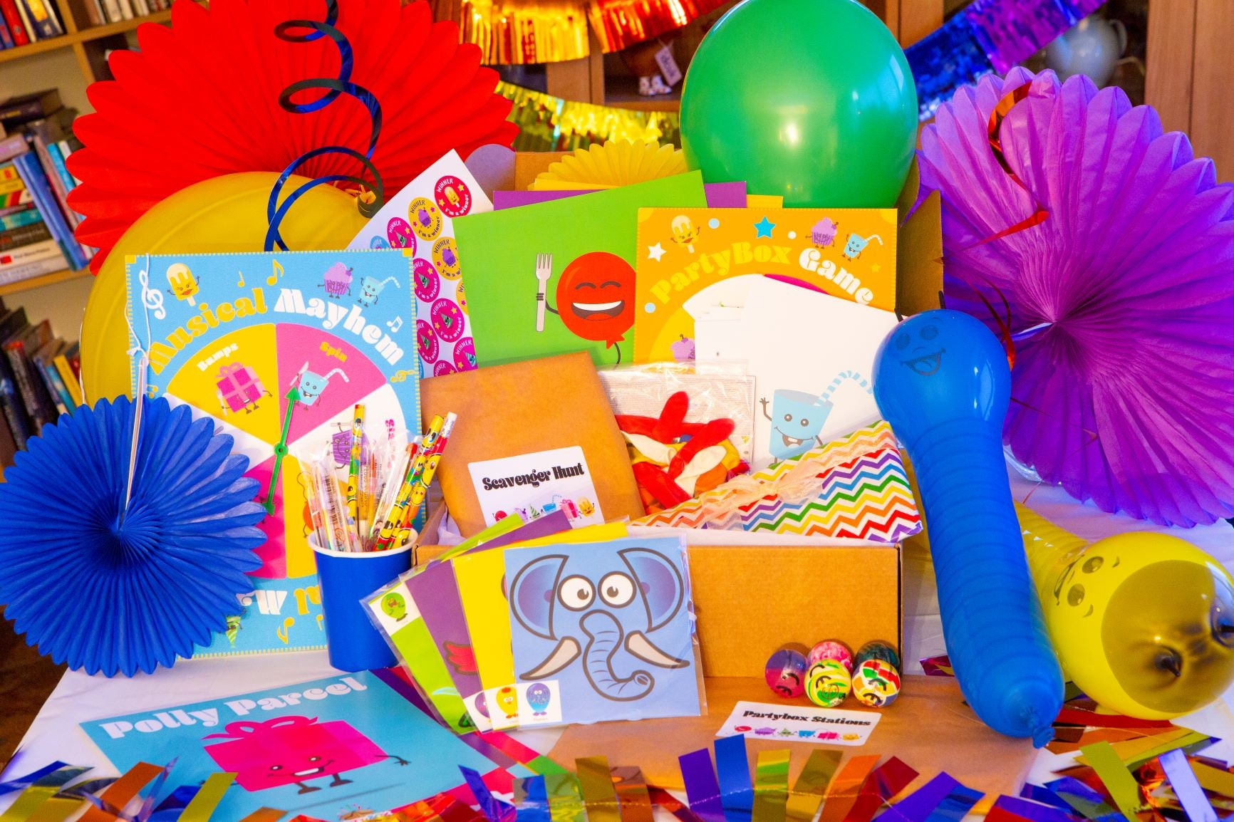 Kit de juegos de fiesta para niños: colores del arco iris - Etsy España
