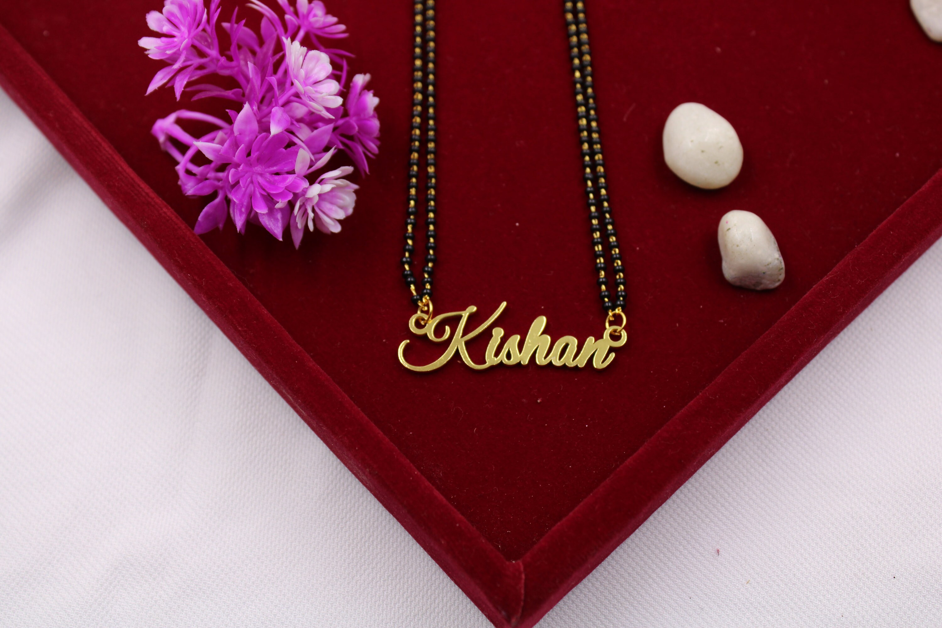 Name Necklace Mangalsutra 24k Gold 
