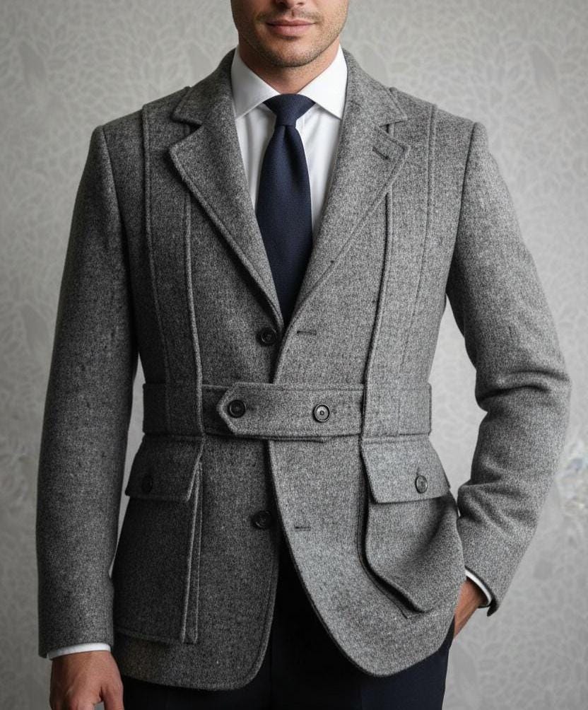 Men's Vintage English Tweed Jacket - Etsy