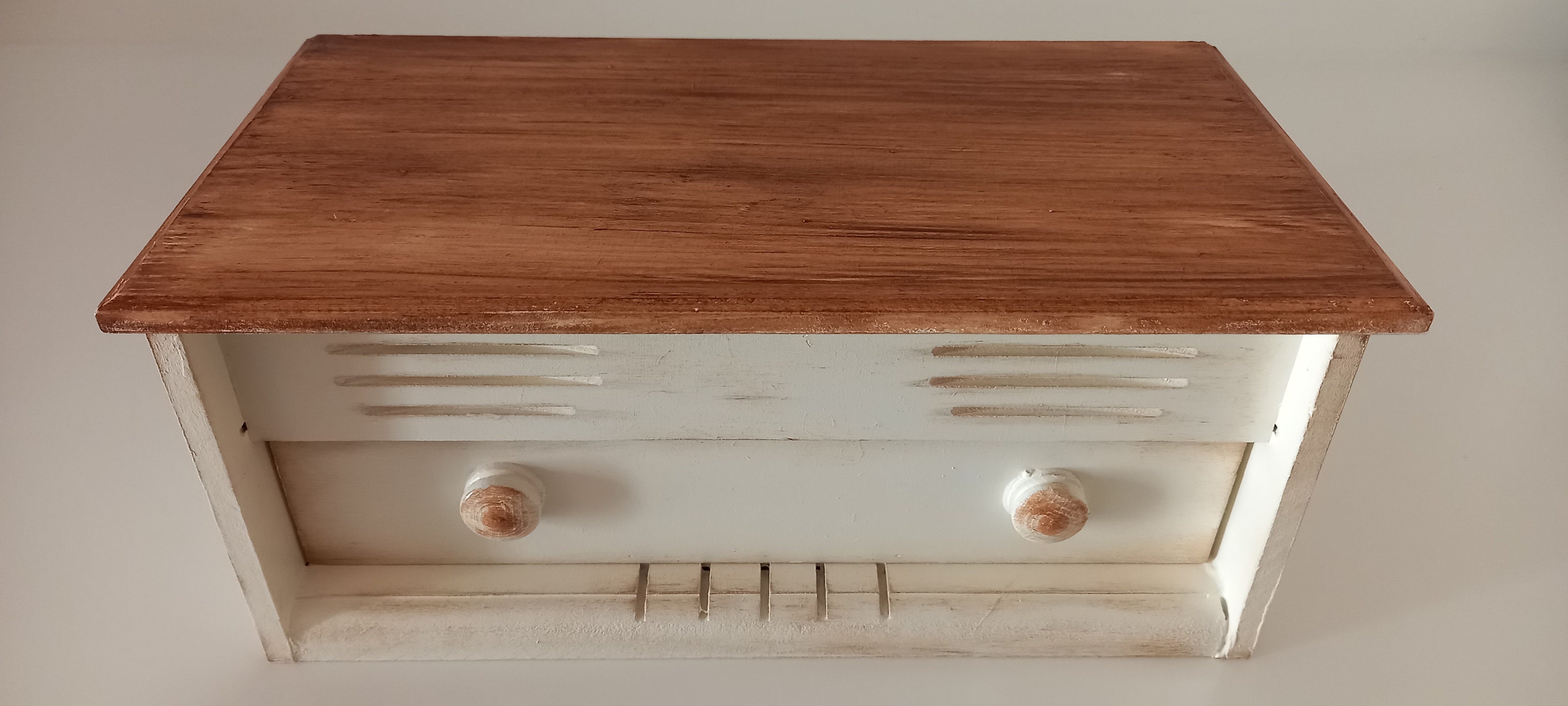 Caja de madera de aspecto nostálgico caja de cajones caja de | Etsy