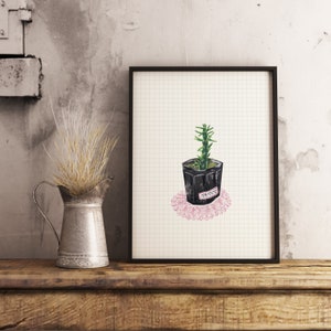 Cactus Wall Art, Printable Wall Art, Botanical Art, Home decor, Plants Illustration, Instant Digital Download