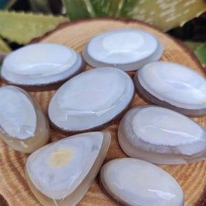 Lote de pedras preciosas cabochão de opala branca leitosa natural, atacado, lote misto a granel, designer, cabochão, feito à mão, pedra preciosa polida para fazer joias.