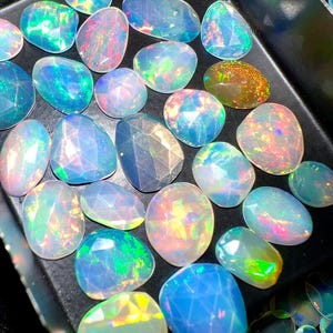 AAA +++ Top-Qualität äthiopischer Opal Rose Cut Natürlicher Opal Rose Cut, Opal One Side Cut, lose Opal Cut, Lot Welo Opal Schmuck machen