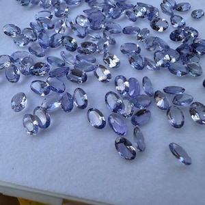 Tanzanite Gemstone Lot: 30 Carat, 50 Oval Cut Stones