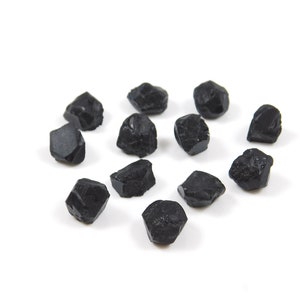Black Spinel, Spinel Raw, Black Spinel Rough, Gemstone Raw, Calibrated Raw Gemstones 8 mm to 20 mm.