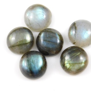 Natural multi Fire Labradorite Round  shape Cabochon Blue Fire Gemstone Size 7mm to 15mm Loose Gemstone  jewelry making Round Stone
