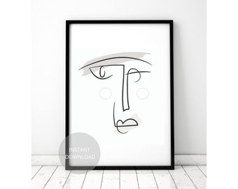 MIC | line art | line drawing | minimalist art | wall art | home decor | wall hanging
