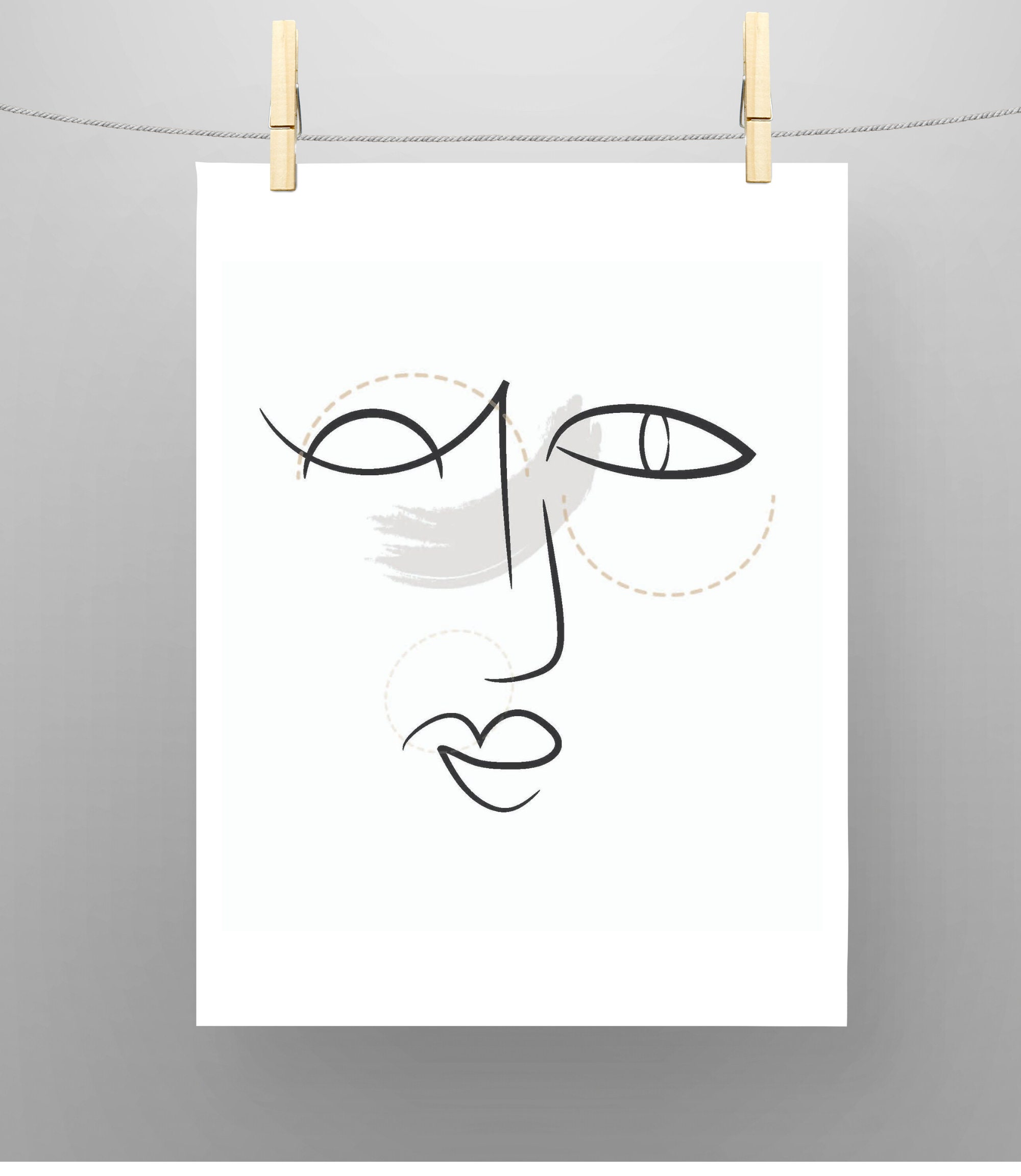 MEL Line Art Line Drawing Minimalist Art Wall Art - Etsy
