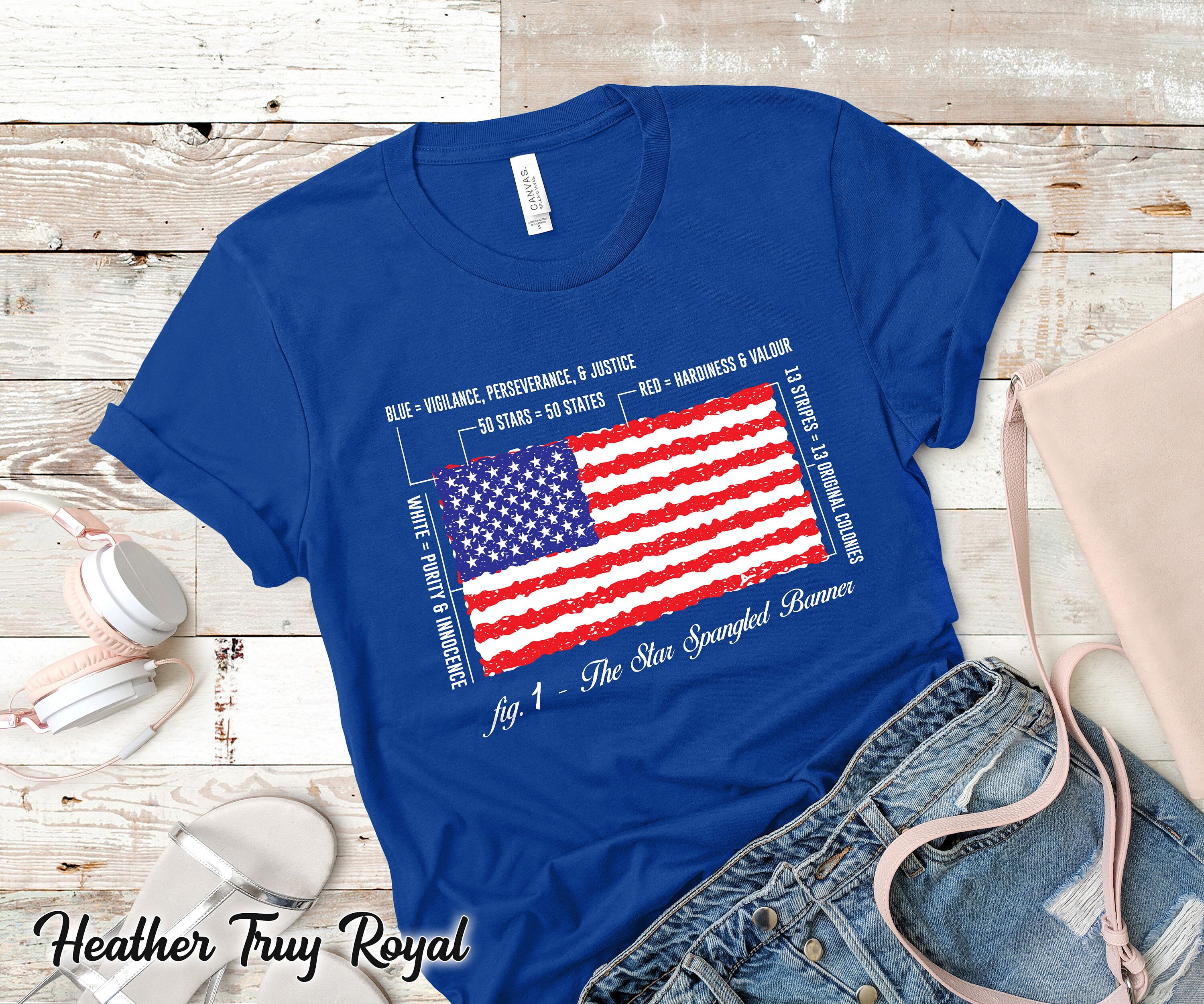 The Star Spangled Banner T Shirt Independence Day Shirt  Etsy