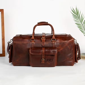 Große Leder-Seetasche, Sport-Sporttasche, Vollnarbenleder Weekender Bag, Urlaub Ferien Reisetasche, Groomsmen Ehemann Geburtstagsgeschenk