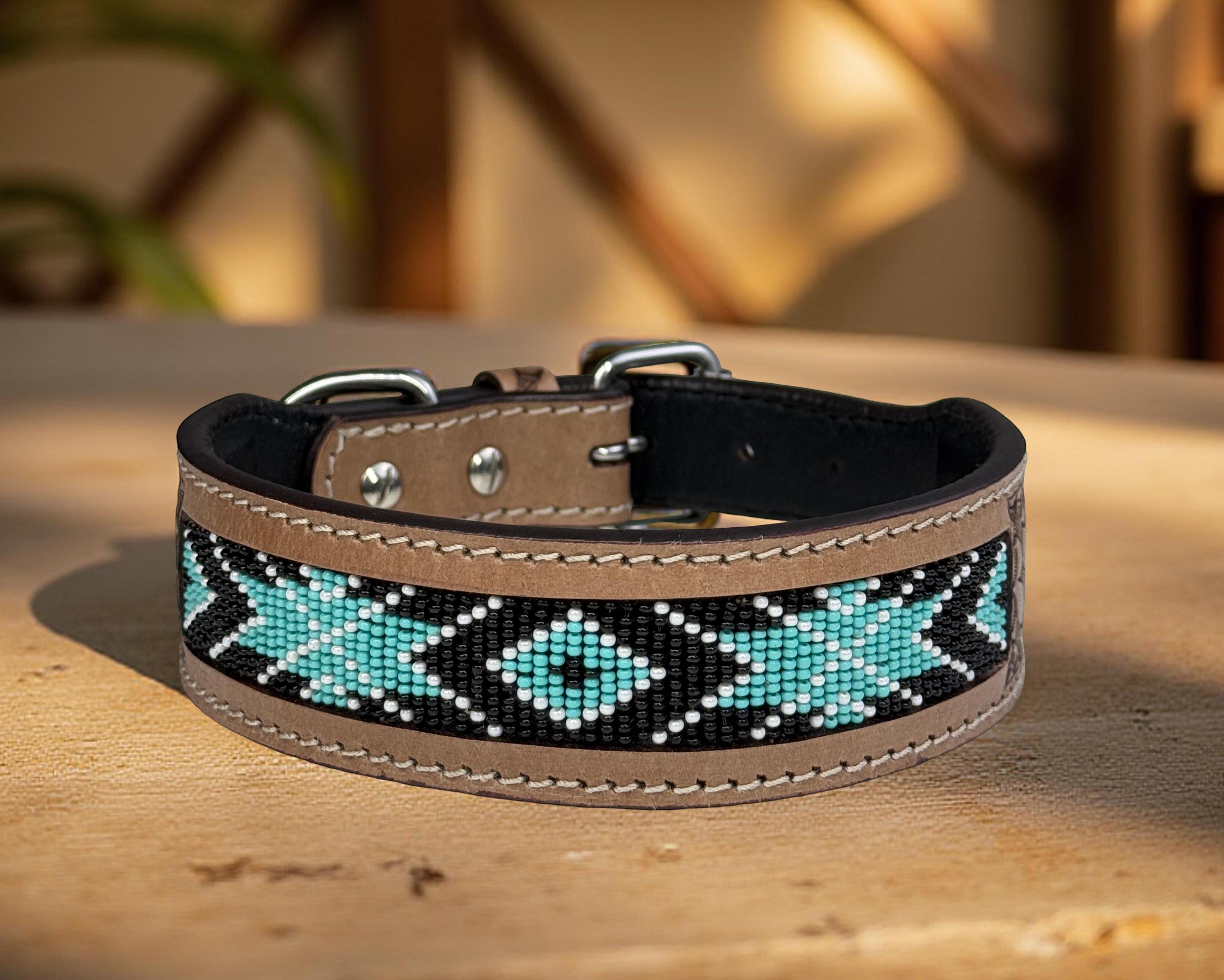 Leather Dog Cat Puppy Collar Personalized Tooled Embossed Carved ...