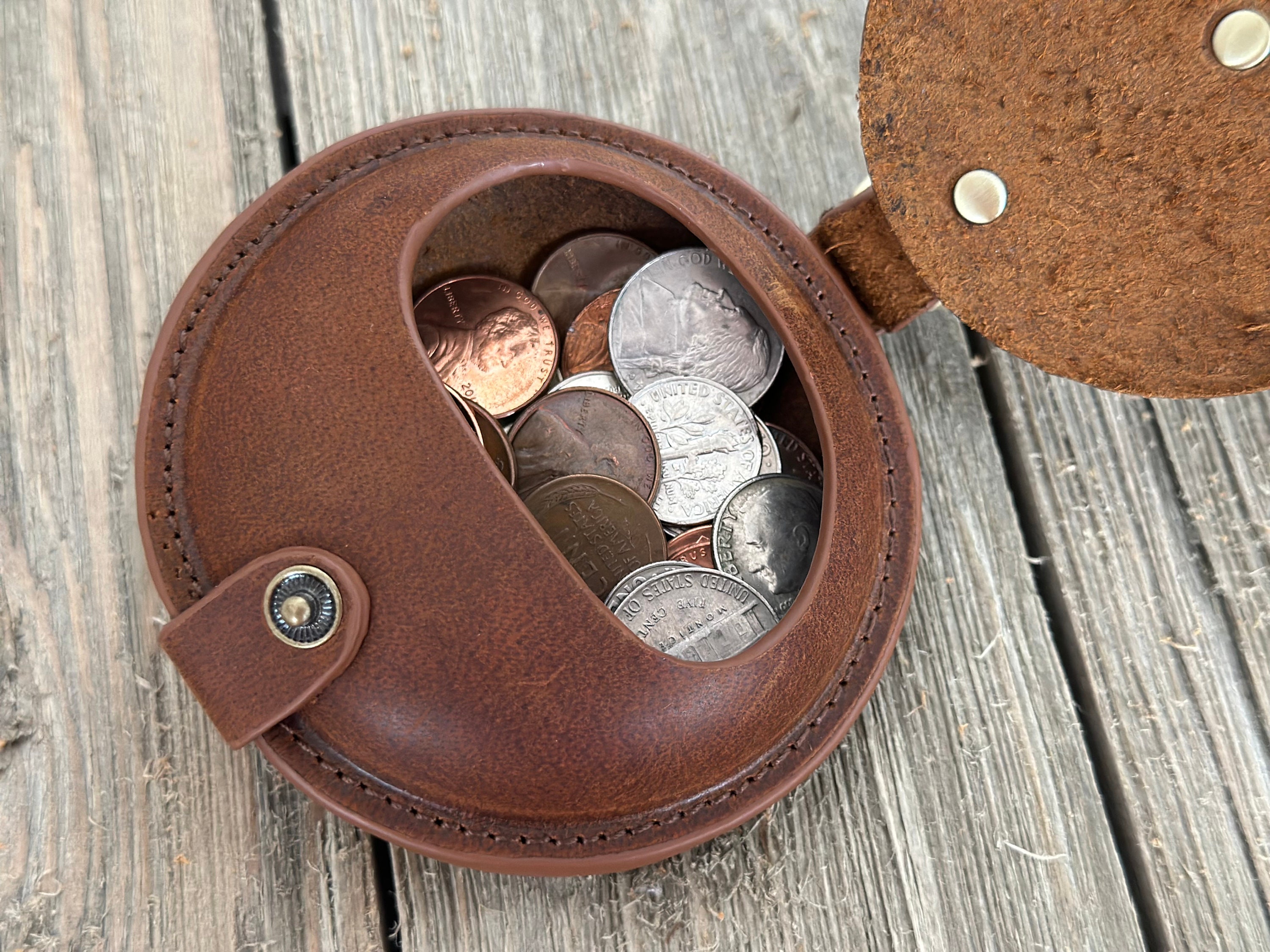 Leather Coin Purse Genuine Leather Coin Bag Coin Pouch - Etsy Canada