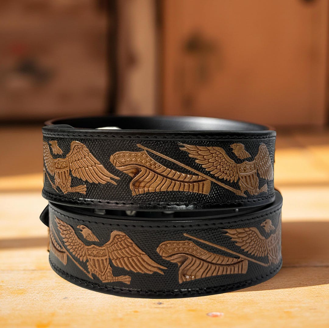 Leather Dog Cat Puppy Collar Personalized Tooled Embossed Carved ...