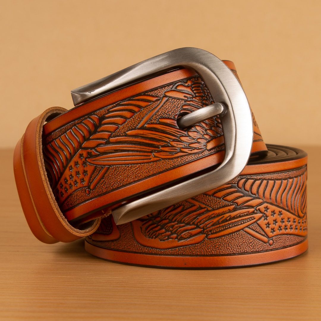 Custom Western Leather Belts, Personalized Leather Belt, Leather Belts ...