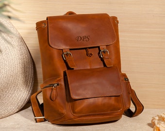 Vintage Leather Backpack, Brown Leather Backpack, Rucksack, Personalized  Men Leather Backpack, Hipster Backpack Gifts for Him Her - Etsy
