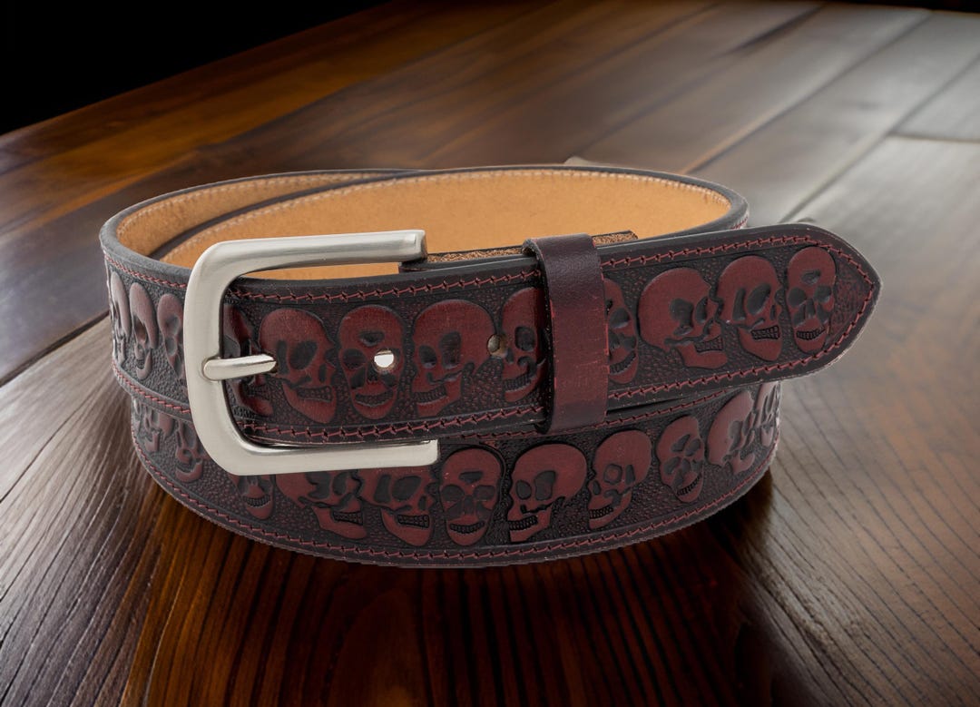 Custom Handmade Full Grain Leather Belt, Personalized Gift for Him ...