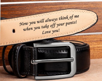 Custom Handmade Belt, Anniversary Gift, Engraved Leather Belt, Grooms Men Gift Genuine Leather, Gift for Boyfriend Christmas Gift For Him