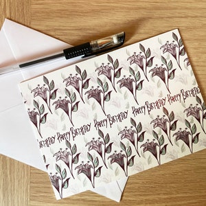 Cartes d’anniversaire florales