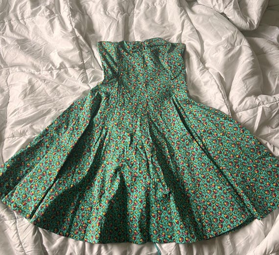green emerald velvet dress Sage Green Betsey Johnson 90s Pink Floral Satin Dress – Empress Vintage main image 1