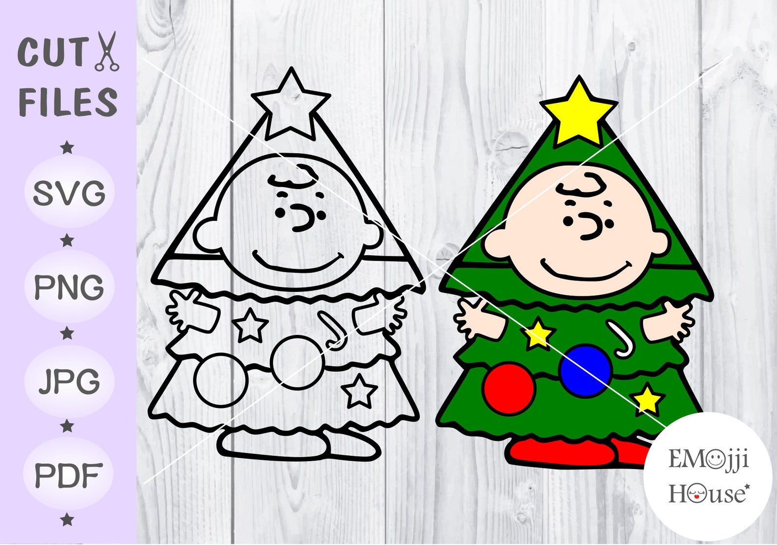 Charlie Brown Christmas Tree Svg - Etsy