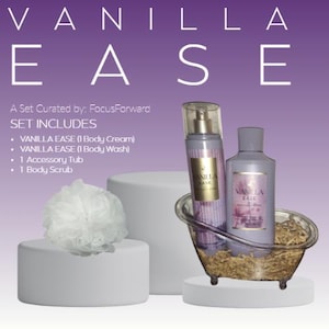 Bath and Body Works Vanilla Ease Spa Kit