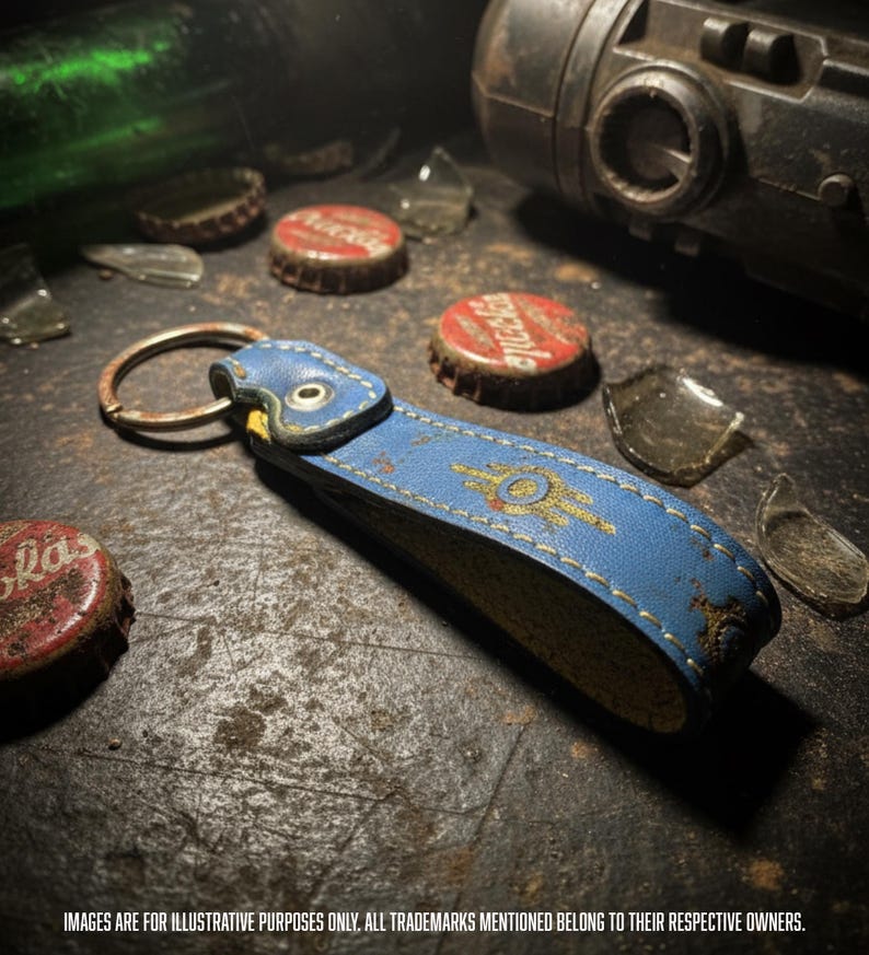 Personalized Leather Gamer Keychain – Engrave Gamer Tag, User ID, or Call Sign | Battle Horn Collection – Handmade in Italy image 3