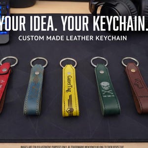 Llavero de cuero personalizado gamer – Gamer Tag, User ID o Call Sign | Colección Battle Horn