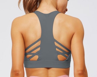 Trudy Racerback Sports BH - (gepolstert, geeignet für High-Impact-Workouts)