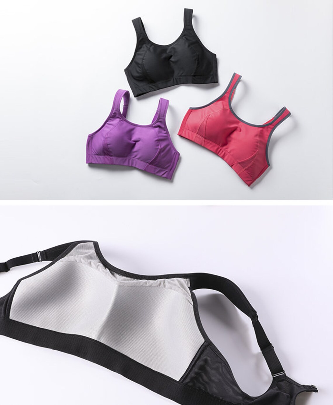 High Impact WireFree Sports Bra Molded Cup Size 32B 42E Etsy