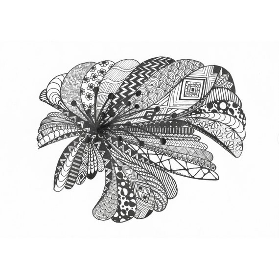 How To Draw Zentangle Flowers