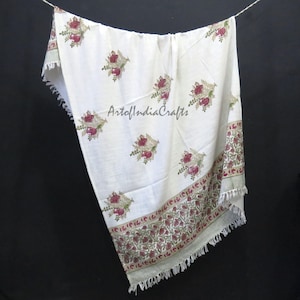 Weiche Baumwollblumendecke, Boho Wohndekor Baumwolldecke, Bauernhausdekor Decke, Romantische Wohnakzente werfen, Sofa werfen.