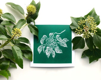 Handprinted Card - Ivy - Isle of Islay