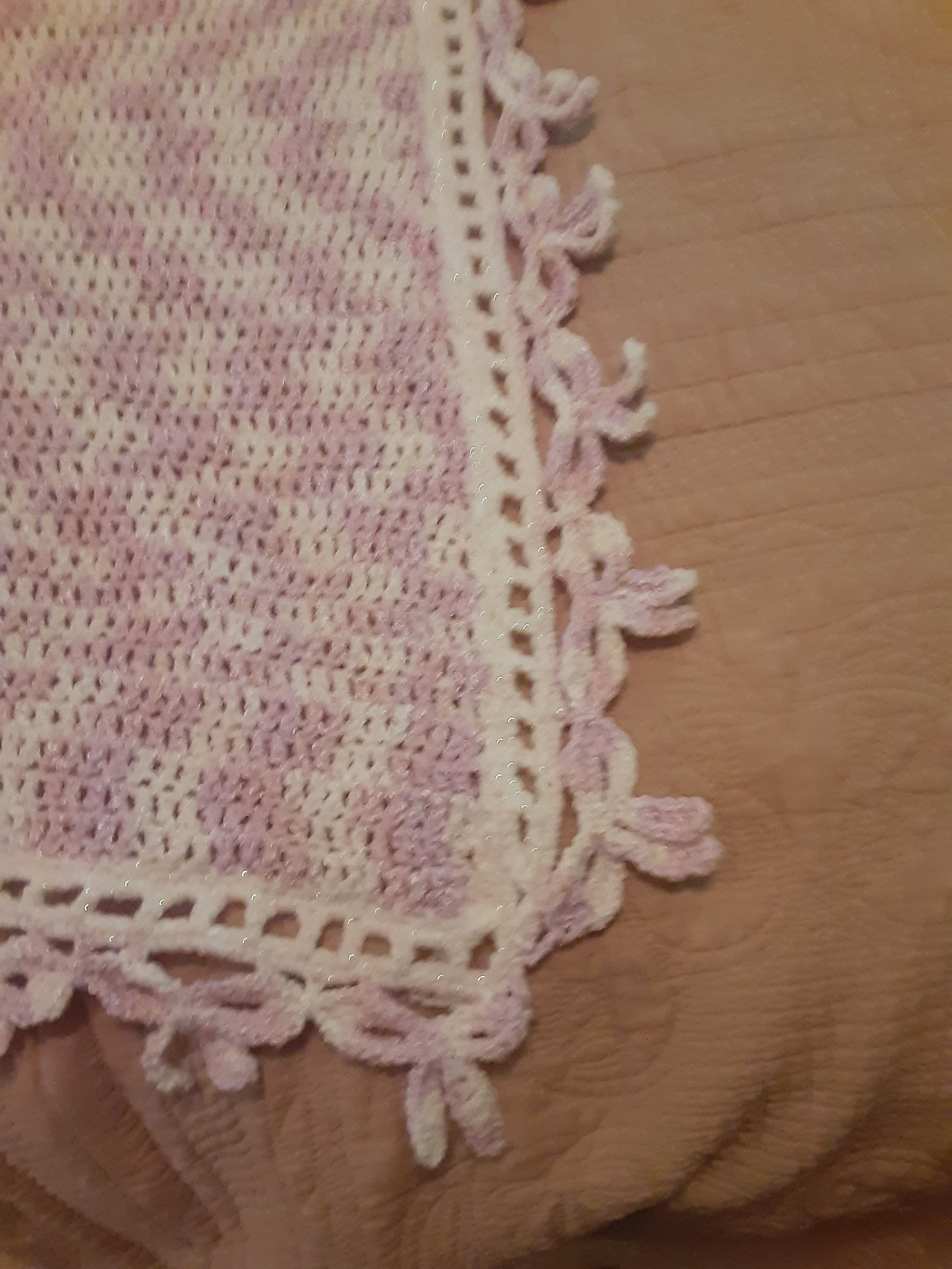 Baby Blanket Pink with Bows Edging Perfect Baby Shower Etsy