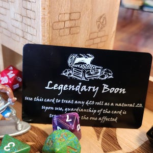 Bendición legendaria / Carta de inspiración de DnD / Regalo para RPG de mesa
