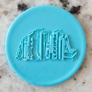 Books POPup Embosser Cookie Biscuit Stamp Fondant Cake Decorating Icing Cupcakes Stencil