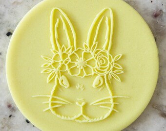 Bunny Gesicht Popup Prägung Keks Keks stempel Fondant Kuchen Dekoration Iks Cupcakes Schablone Ostern