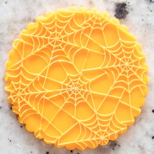 Spider Web Pattern Halloween POPup Embosser Cookie Biscuit Stamp Fondant Cake Decorating Icing Cupcakes Clay Stencil